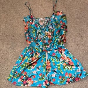 Beach Bunny Floral romper coverup